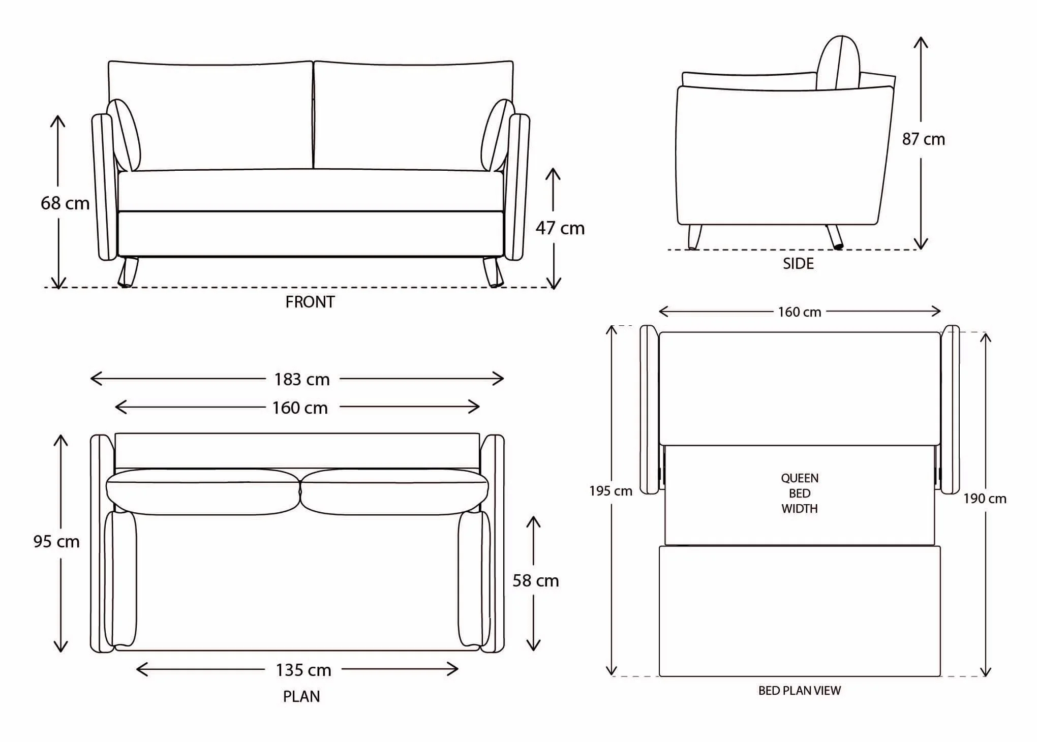 Model 08 Sofa Bed 2.5 Seater - Image 26