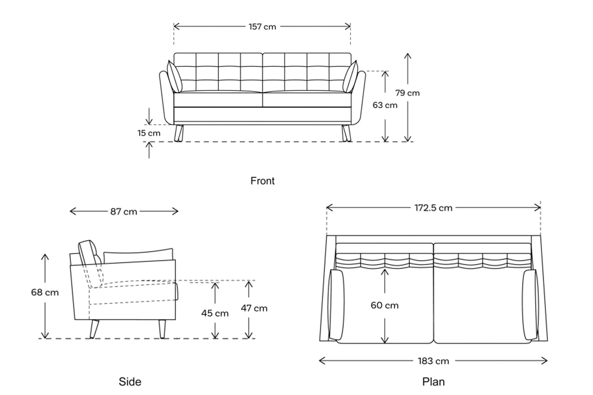 Model 10 2-Seater Sofa - Image 22